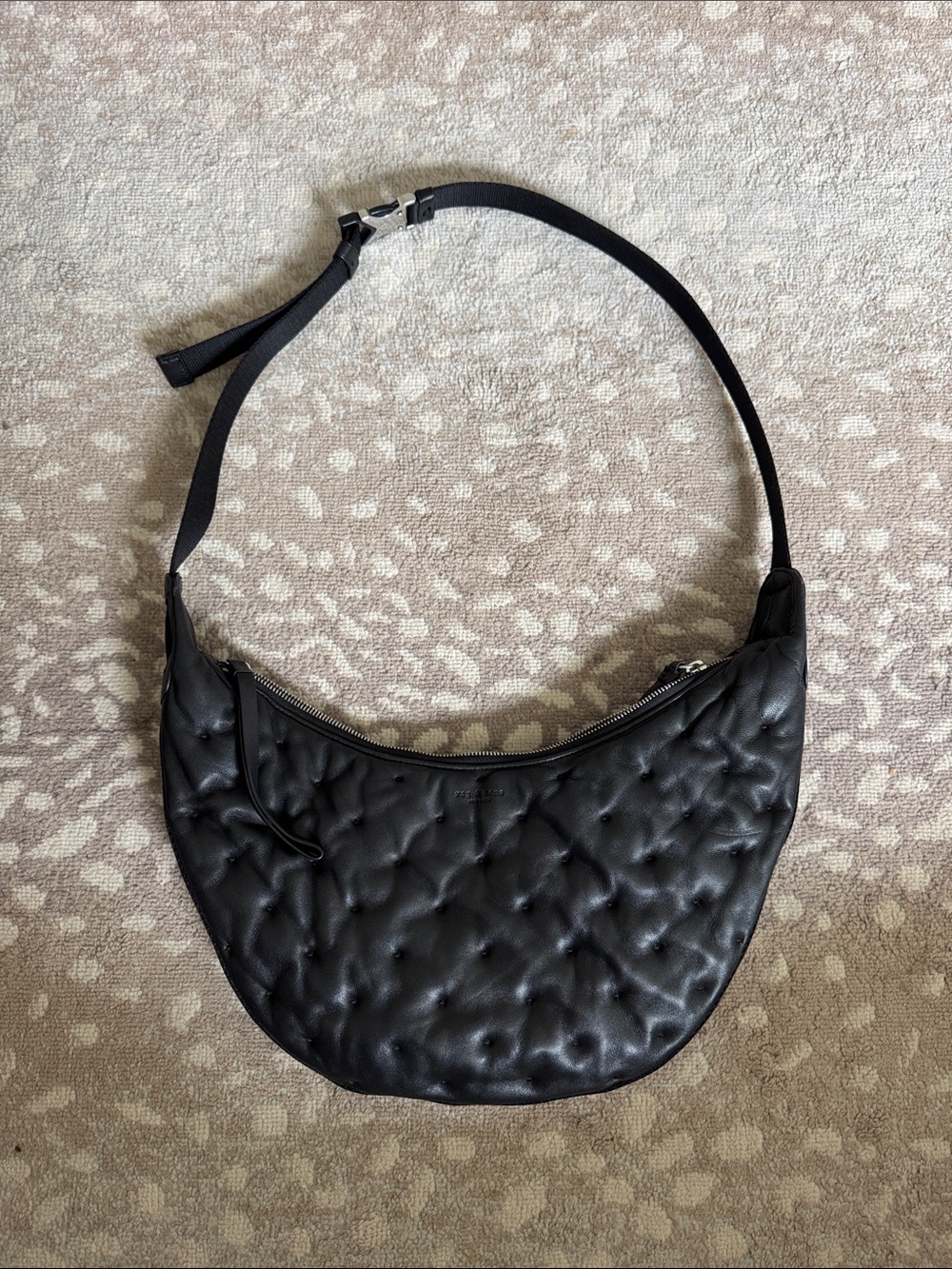 Rag & Bone Riser Bag Black Quilted